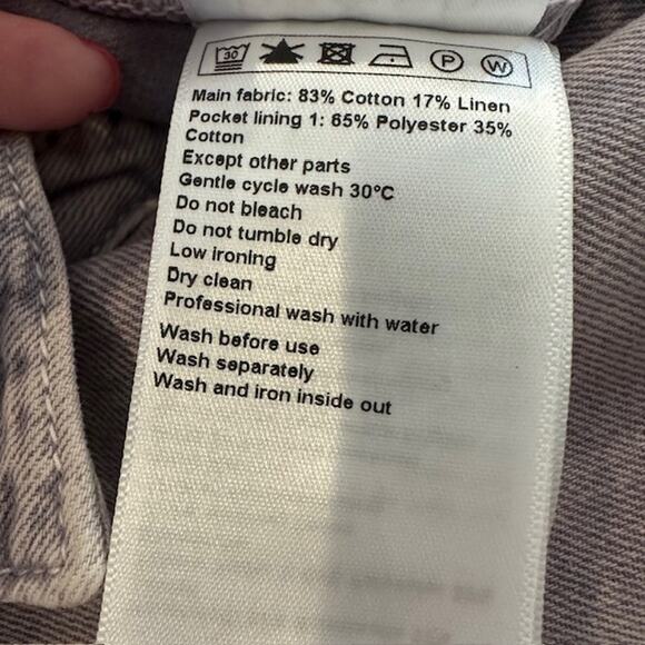 ba&sh Frida Denim Jumpsuit Faded Purple Wash Medium - Picture 12 of 13